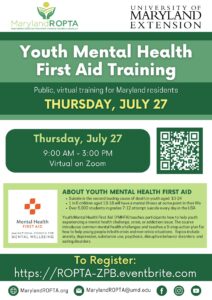 July 27 YMHFA Flyer